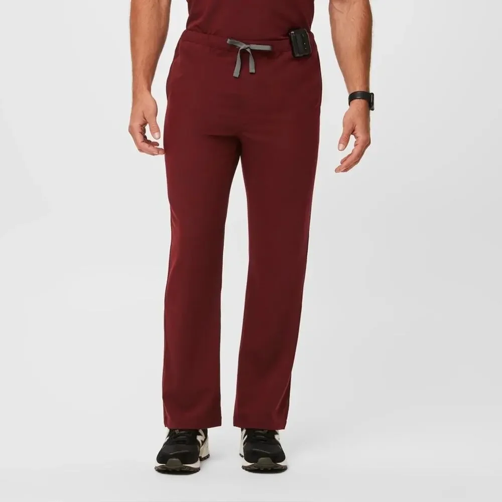 FIGS Men's Pisco Basic Drawstring Scrub Pants In Burgundy‎ Maroon Size XL Doctor